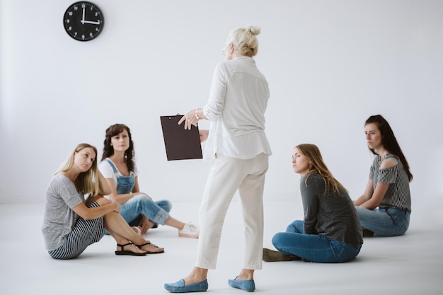 Lider w sesji coachingowej