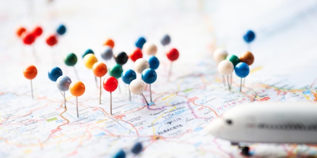 Mapa z lokalizacjami